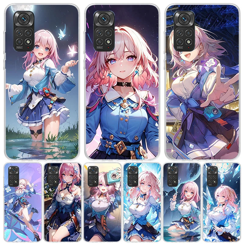 Honkai Star Rail March 7TH For Xiaomi Redmi Note 13 12 11S 11 10S 10 Pro Phone Case 11T 11E 9S 9 8T 8 7 Plus Fundas Cover Coque