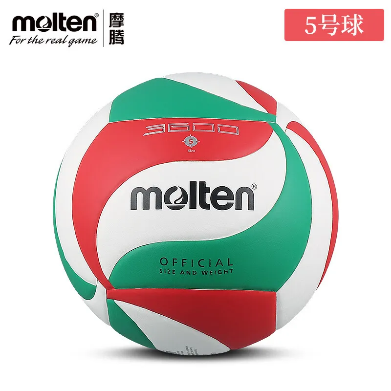 

Original Molten V5M3600 Volleyball FIVB Official Certification Outdoor/Indoor Match Training PU Soft Leather Voley Ball Size 5