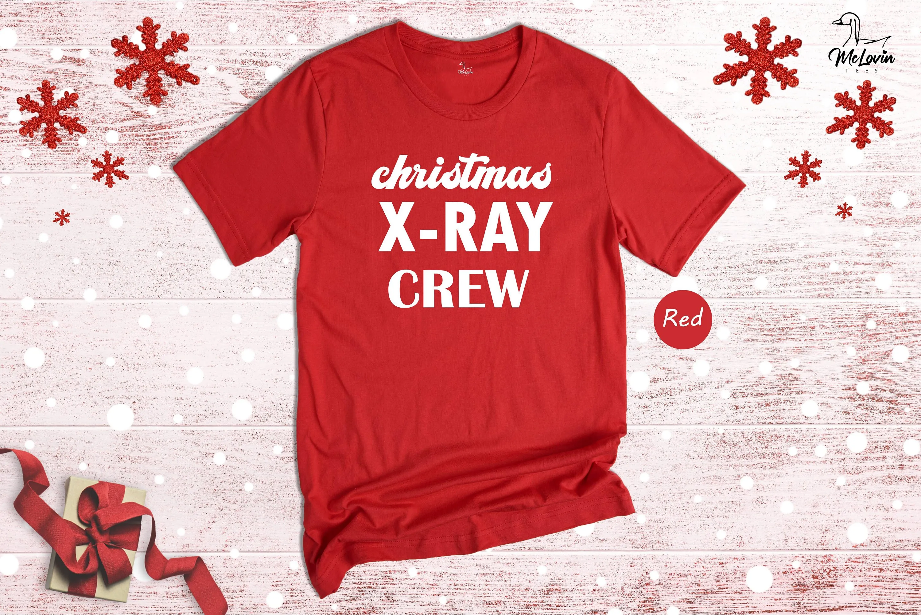 

Christmas X Ray Crew T Shirt Outfit Rad Tech Apparel Radiologist Xray Xmas