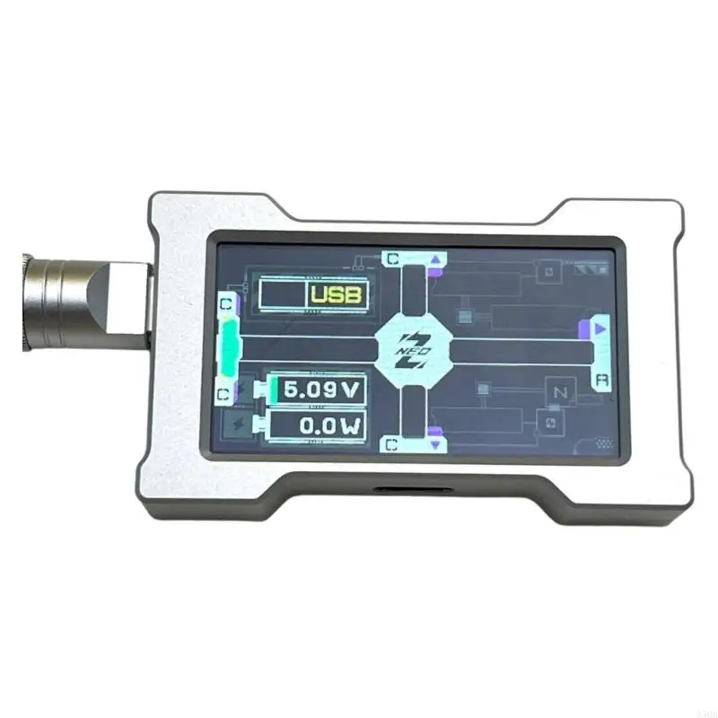 Fast Speed USB2.0 Gaming Hub With 5 Port Customizable Display Independent Power Real Time Power Monitoring Accessories 