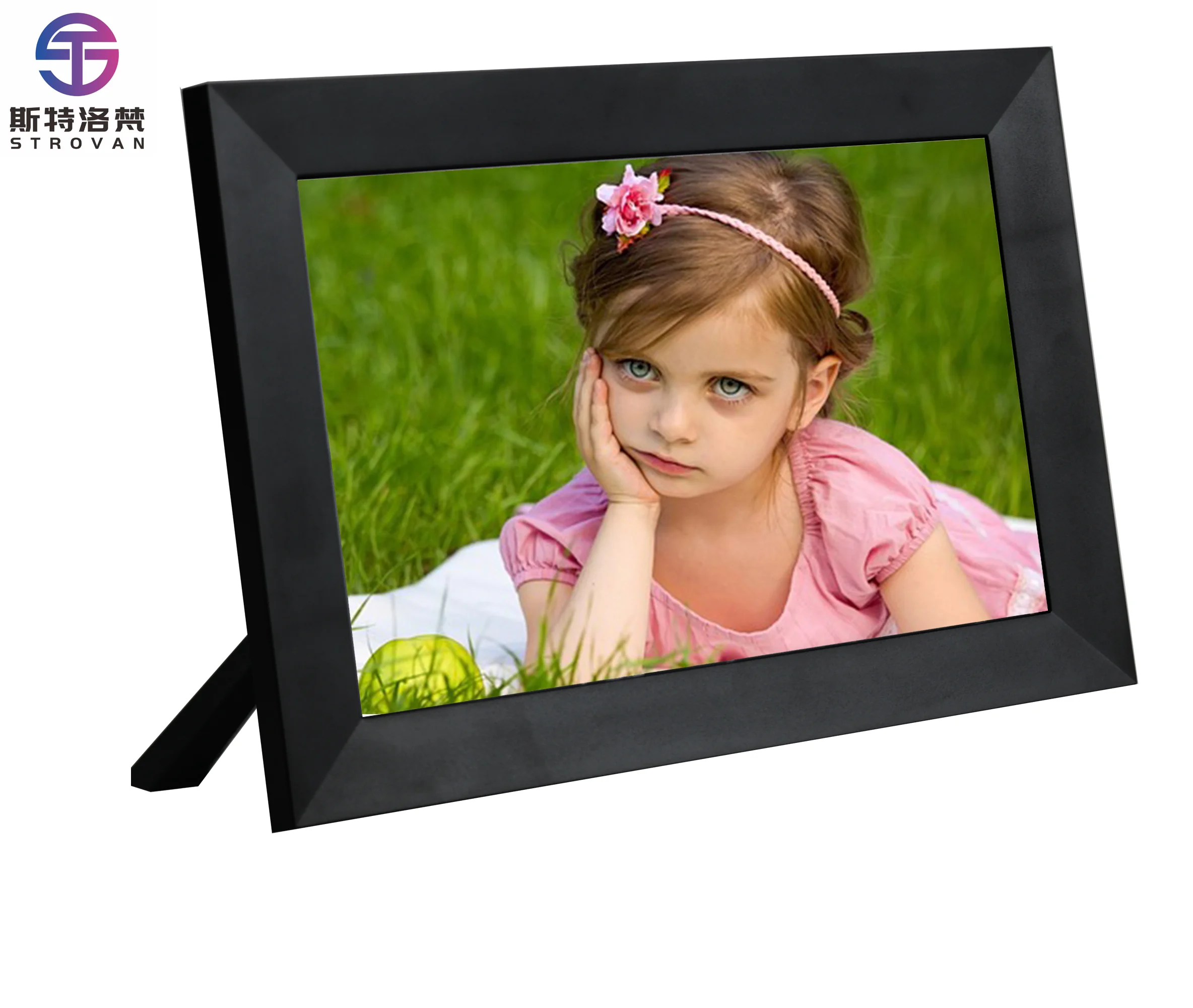 

Large Stock 10.1 Inch 800*1280 WiFi Digital Photo Picture Christmas/Birthday/Black Friday Gift Woden Case Acrylic Clock