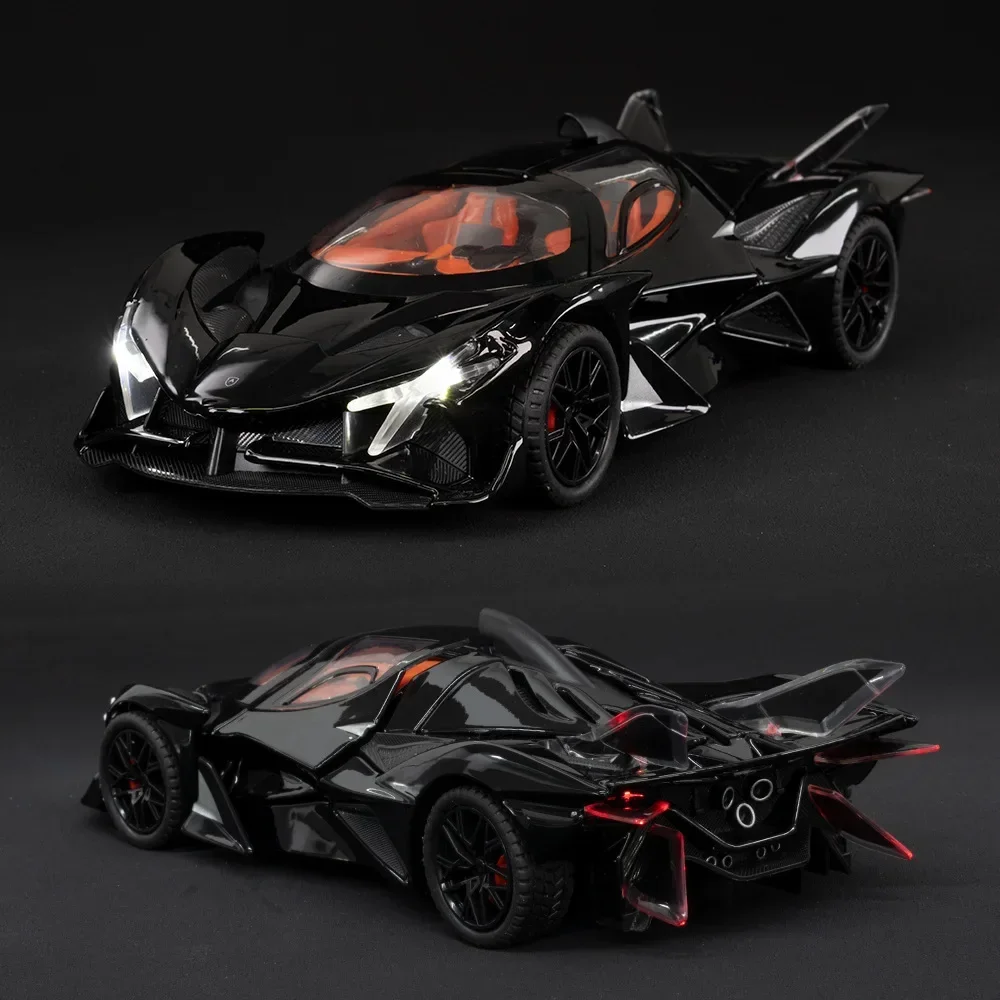 1:24 APOLUO PROJECT EVO supercar High Simulation Diecast Metal Alloy Model car Sound Light Pull Back Collection Kids Toy Gifts