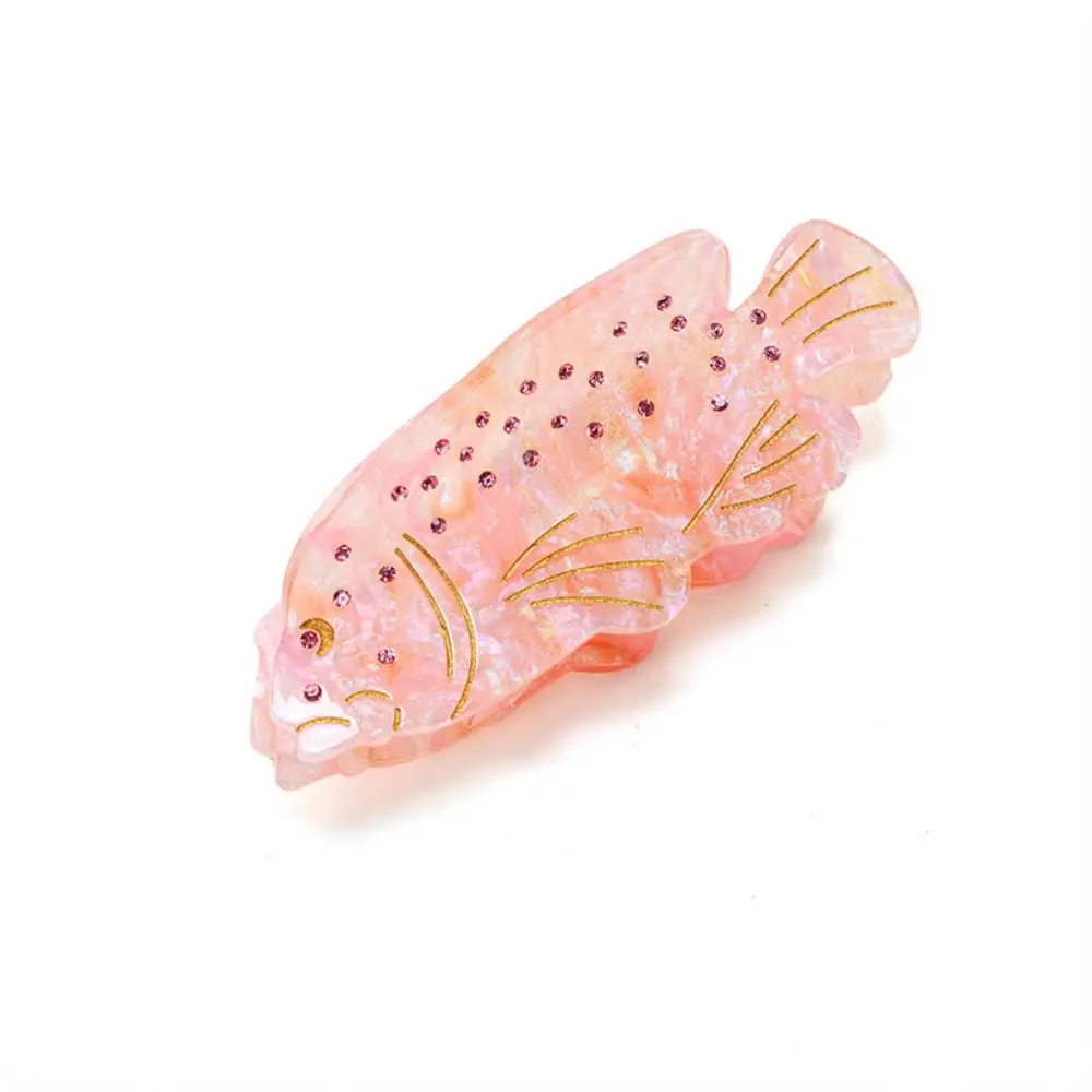 

Sweet Ocean Animal Hair Clip Korean Style Acetic Acid Crab Fish Hair Claw High Ponytail Clip Beach Headwear Geometry Shark Clip