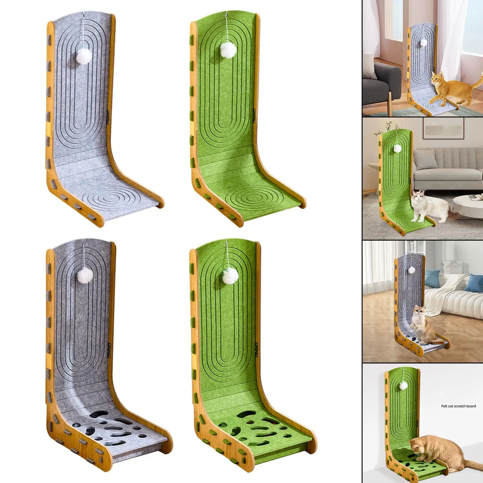 

Фетровый когтеточка для кошек, когтеточка, вертикальная шлифовальная лапа, игрушки, портативный большой