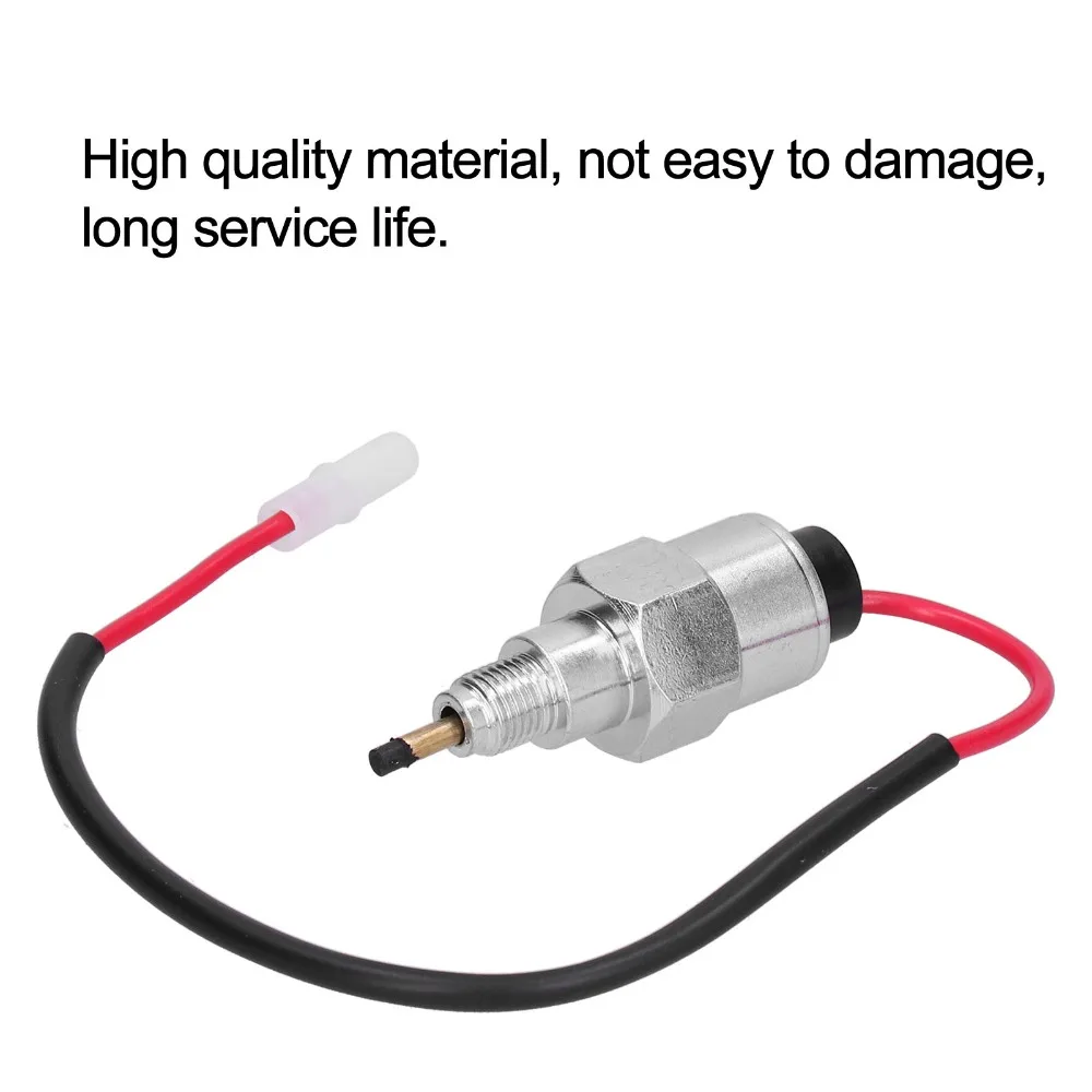 Silver Fuel Shut Off Solenoid 12V DC Compact Fuel Solenoid Replacement for 692094 807664 BS-692094-D1 FSL90-0009 B1692094