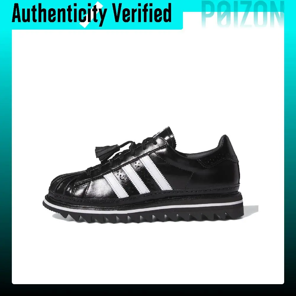 Adidas Originals x CLOT SUPERSTAR Low top Skateboard Shoes Unisex Black IH5953