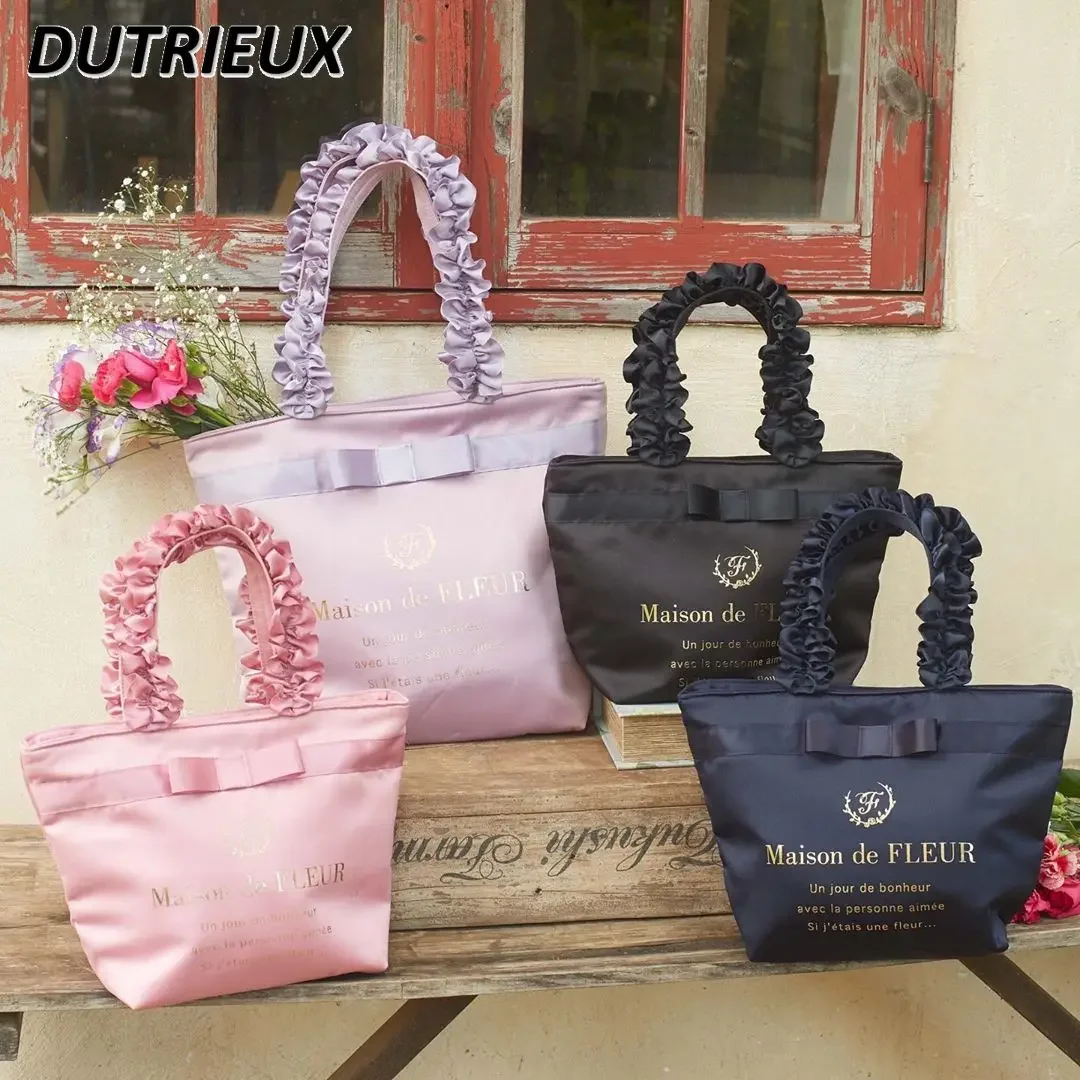 Women's HandBags Sweet Cute Casual Bags Female Lolita Fashion Japanese Style Shoulder Handheld Elegant HandBag for Ladies