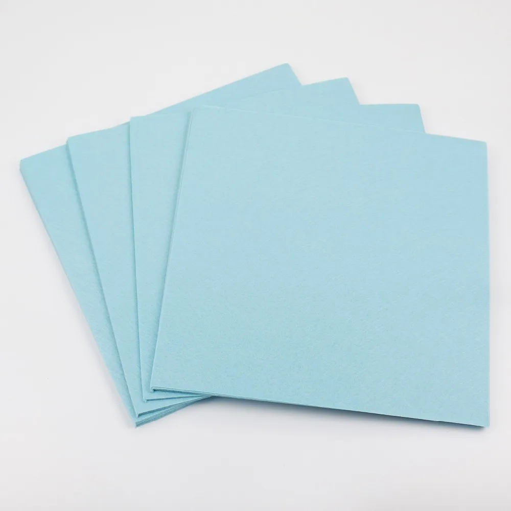 Air Blue Fabric Felt 30CM Pure Colour 1mm Thick Plain Felt Pack DIY Craft Sewing Jewellery Accessories Pad Patchwork Nonwoven