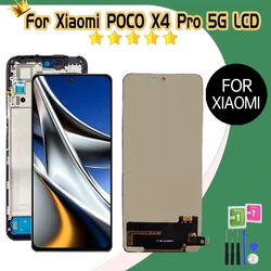 AAA Quality For Xiaomi Poco X4 Pro 5G LCD With Touch Screen For Poco X4Pro 5G LCD 2201116PG Replacement Parts Digitizer Assembly