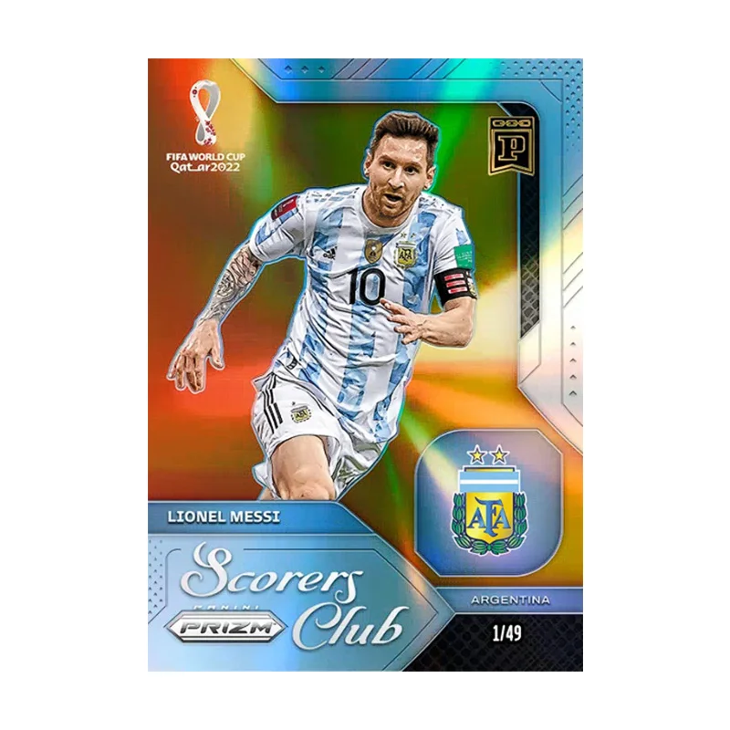 محلية الصنع لتقوم بها بنفسك بانيني فيفا كأس العالم لكرة القدم سلسلة ليونيل ميسي التوقيع جمع بطاقة اللعب هدية #2