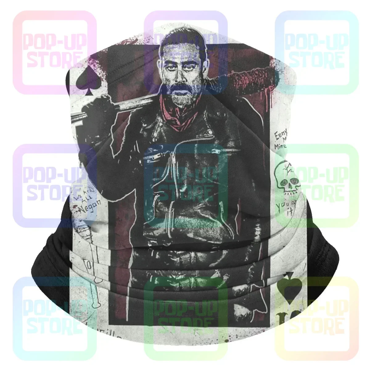 

Ходячие мертвецы Twd Negan, игральные карты, ходунки, зомби, гетры из микрофибры, бандана, шарф, головной убор