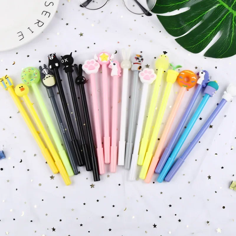 

50 PCs Creative Cartoon Writing Tool Cute Neutral Pen Office Stationery Student Signature Pen Wholesale