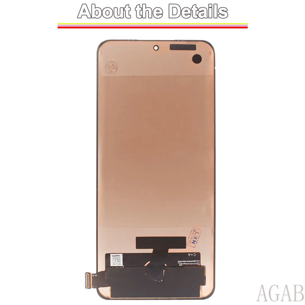 6.28” AMOLED LCD for Xiaomi 12X 2112123AC LCD Display Touch Screen Digitizer Assembly for Mi 12X 2112123AG Phone LCD With Frame