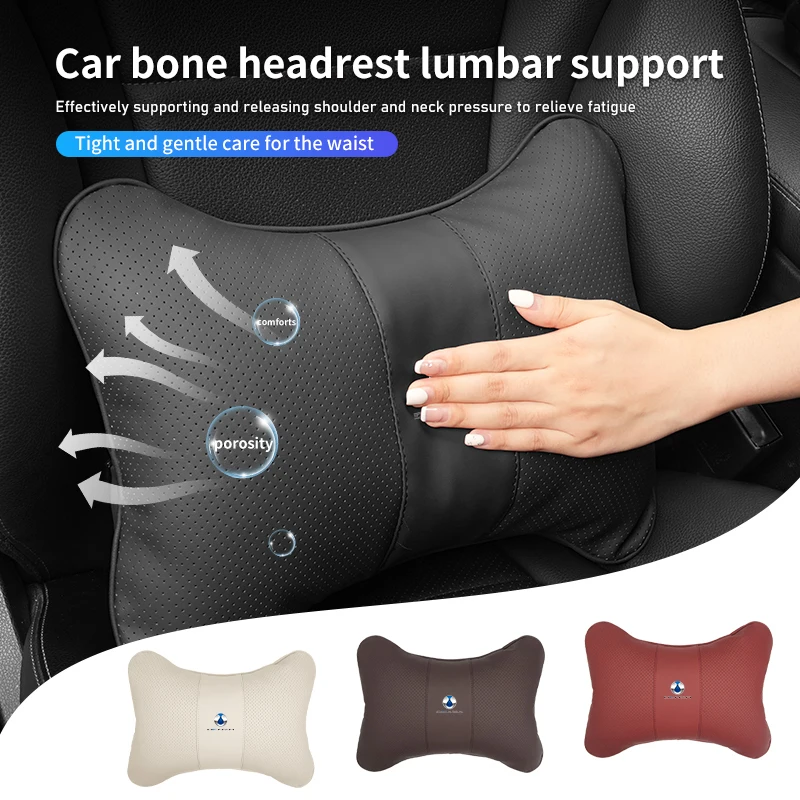 Car Seat Neck Pillow Lumbar Back Support Car Headrest Cushion For Denza X D9 N7 X N8 Dmi 2022 2023