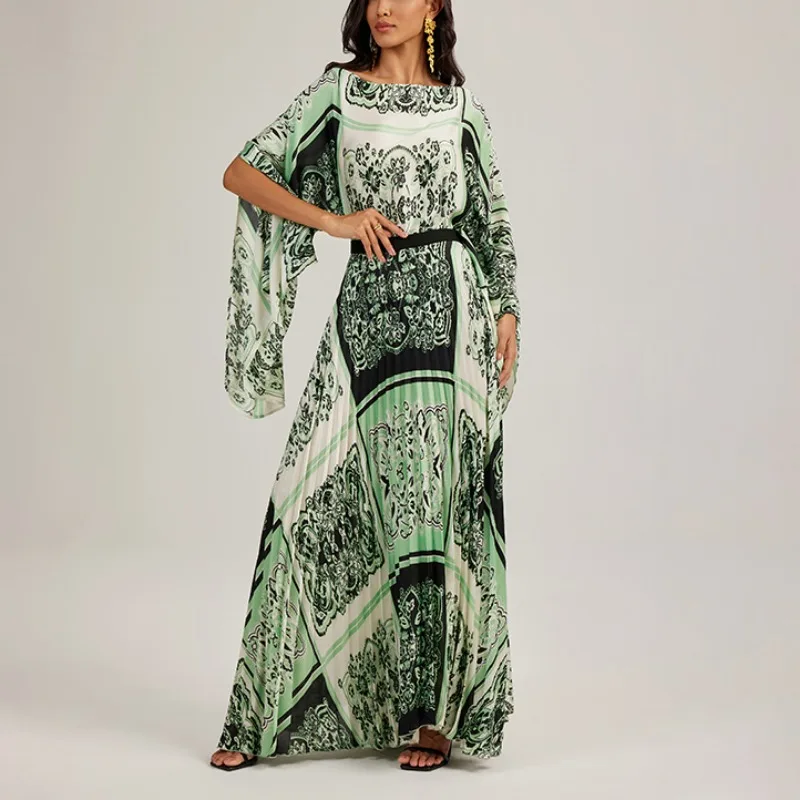 

Ele Floral Print Batwing Top Bot Set High Faion Design Australian Sle Two-Piece Suite for Women Summer Collection