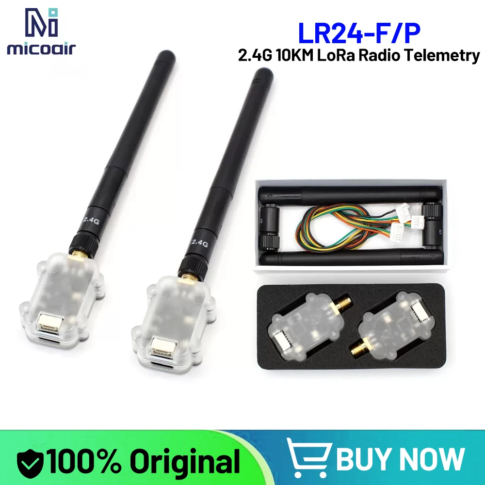 MicoAir LR24-F/Mini/P 2.4G 10KM LoRa Radio Telemetry Module 500Mw Transmission Power Support Pixhawk Ardupilot PX4 for FPV Model