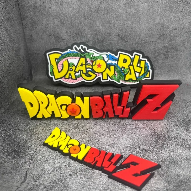 

In Stock Dragon Ball Super Logo Standing Sign Dragon Ball 3D Printing Handmade Sign Ornament Collection Model Toys Holiday Gifts
