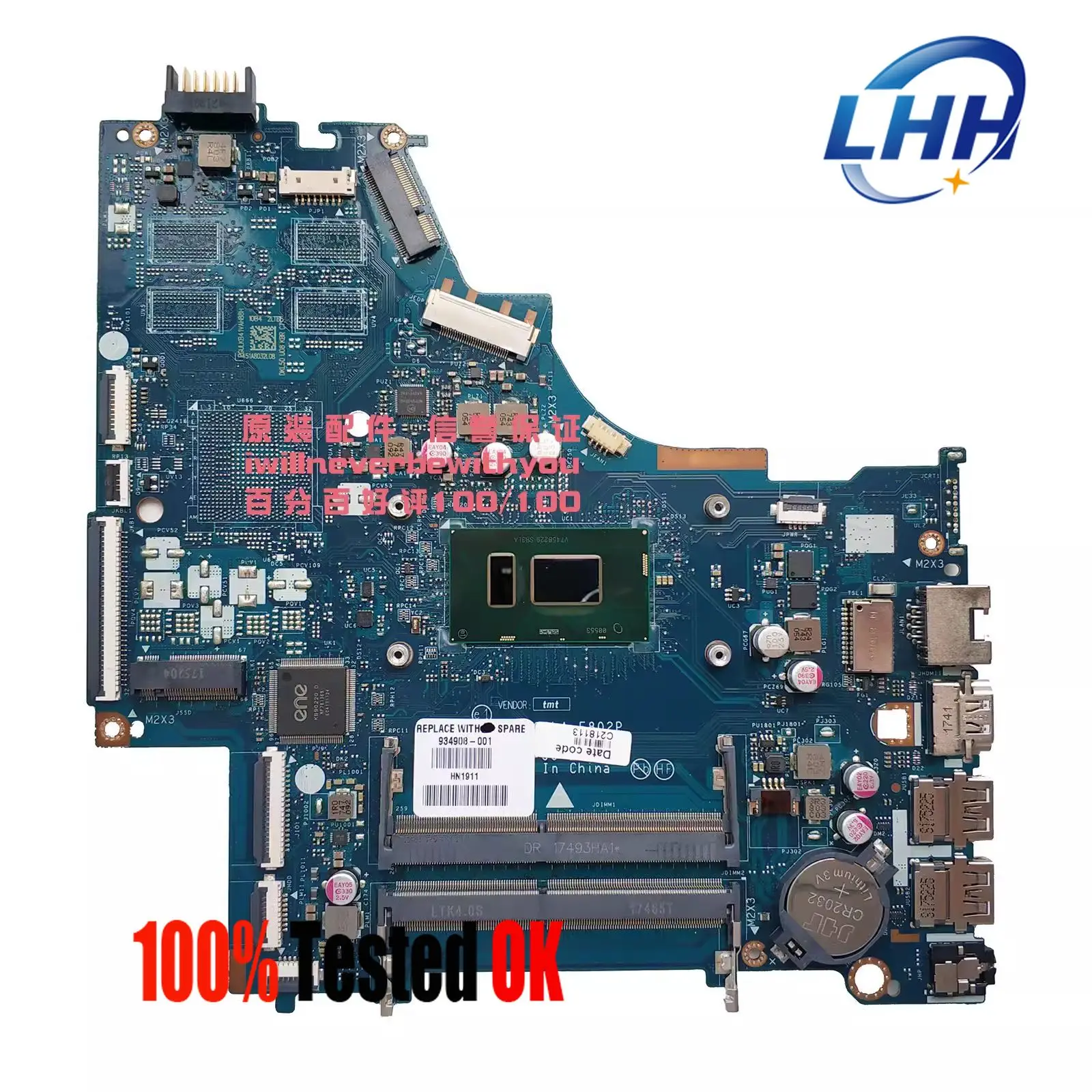 

LA-E801P LA-E802P Notebook Motherboard for HP Pavilion 15-BS 250 G6 Laptop Mainboard Pentium I3 I5 I7 7th 8th Gen CPU UMA DDR4