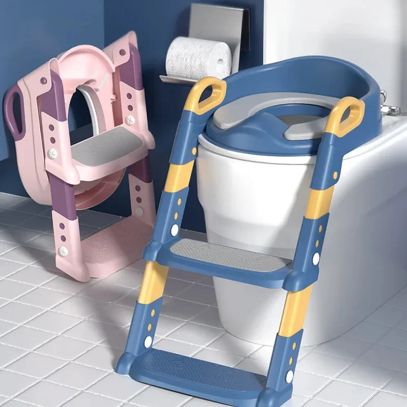 Portable Folding Potty Training Seat Baby Toilet Chair Adjustable Step Stool Comfortable Safe Urinal Ladder