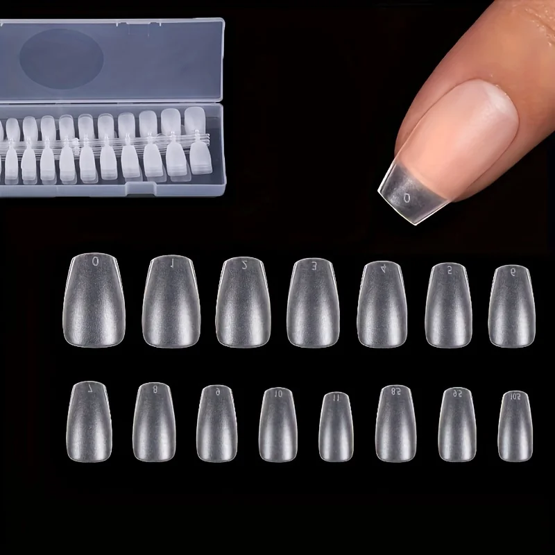 300 matte künstliche Nägel (keine Feilen erforderlich) Künstliche Nägel zum Aufdrücken, mittelkurzes Design, hochmatt, weiche Gel-Nagelspitzen für Nagelverlängerungen