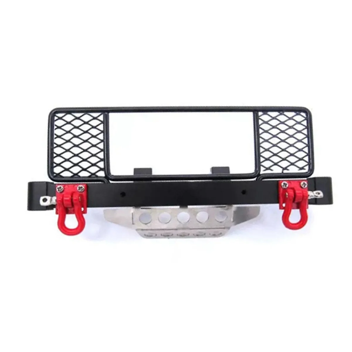 

Metal Front Bumper with Center Net Protection Armor for MN Model D90 D91 D96 D99S MN99 1/12 RC Car Upgrade Parts,Black