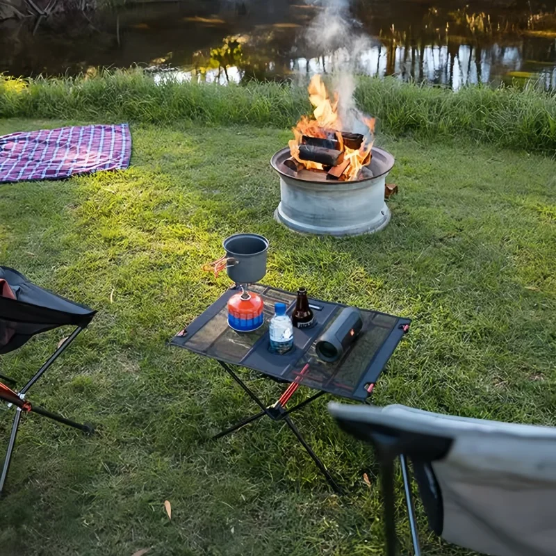 Ultralekki składany stół na zewnątrz Ogród Biurko do kawy Przenośny wielofunkcyjny stół na piknik BBQ Wędkarstwo Sprzęt kempingowy