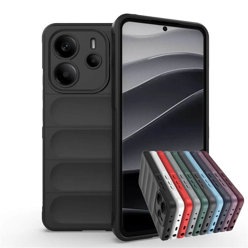 

For Redmi Note 14 4G Cover For Redmi Note 14 Case 6.67 inch Shockproof Rubber Silicone Protective Bumper For Redmi Note 14 4G