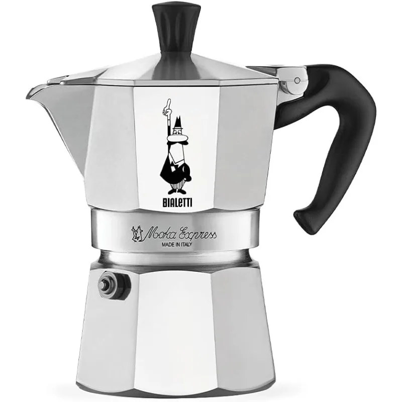 

Bialetti - Moka Express: Iconic Stovetop Espresso Maker, Makes Real Italian Coffee, Moka Pot 12 Cups (22 Oz - 670 Ml), Aluminium