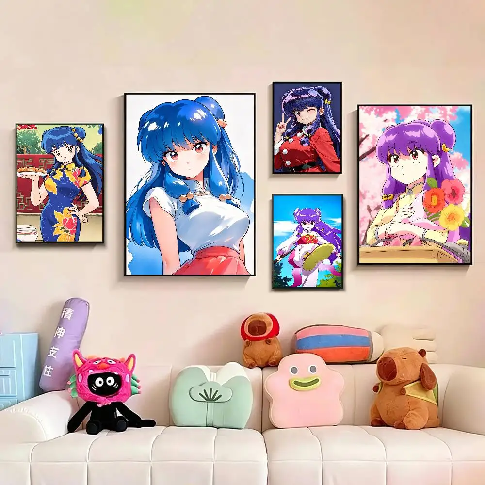 

Cute Girl S-Shampoo Ranma1 2 Poster Picture Canvas Painting Wall Art Home Decoration Print For Living Room Decor