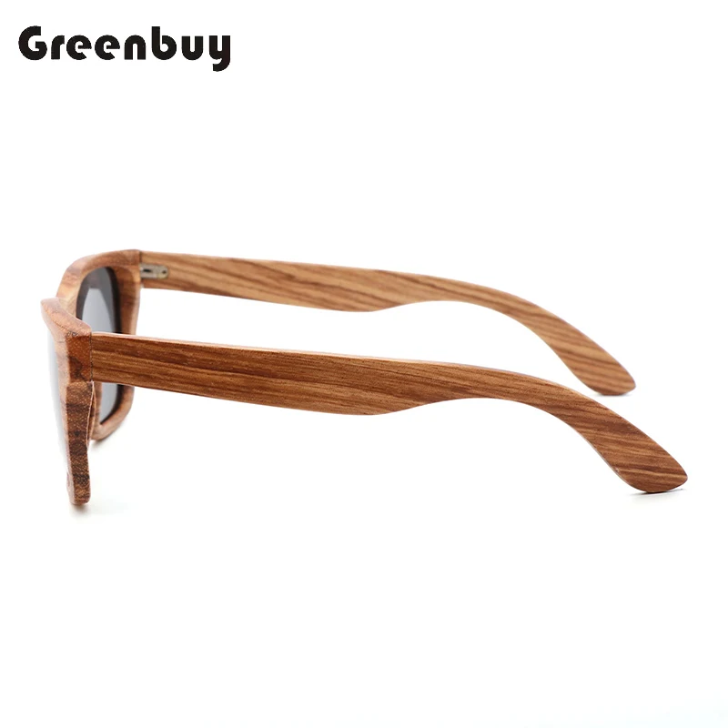 Natural  Zebra Wooden Sunglasses Handmade Polarized Women Men Glasses UV 400 Mirror Coating Lenses Sun Glasses With Gift Box