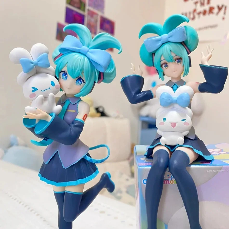 21CM Anime Collaboration Figure - Hatsune Miku X Cinnamoroll Collectible Model Decorative Gift for Children Birthday view 2