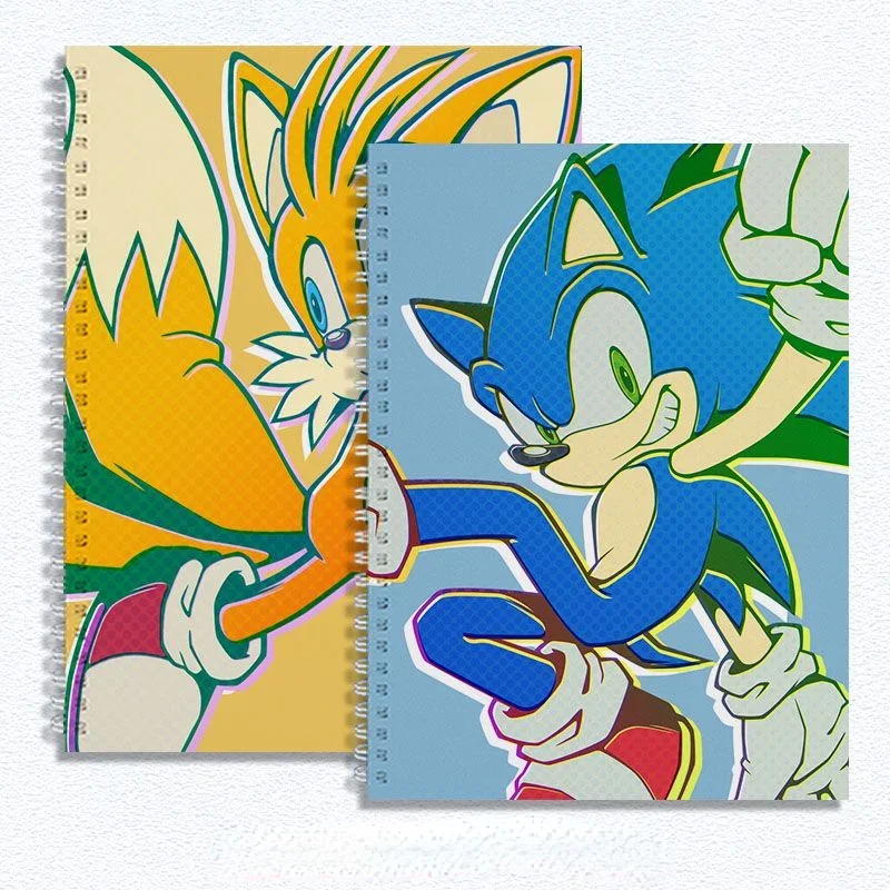 

Cartoon Hard Shell Thickened Sketchbook Sonic The Hedgehog Surrounding High-value B4/A4/8K Sketchbook Primary School Students