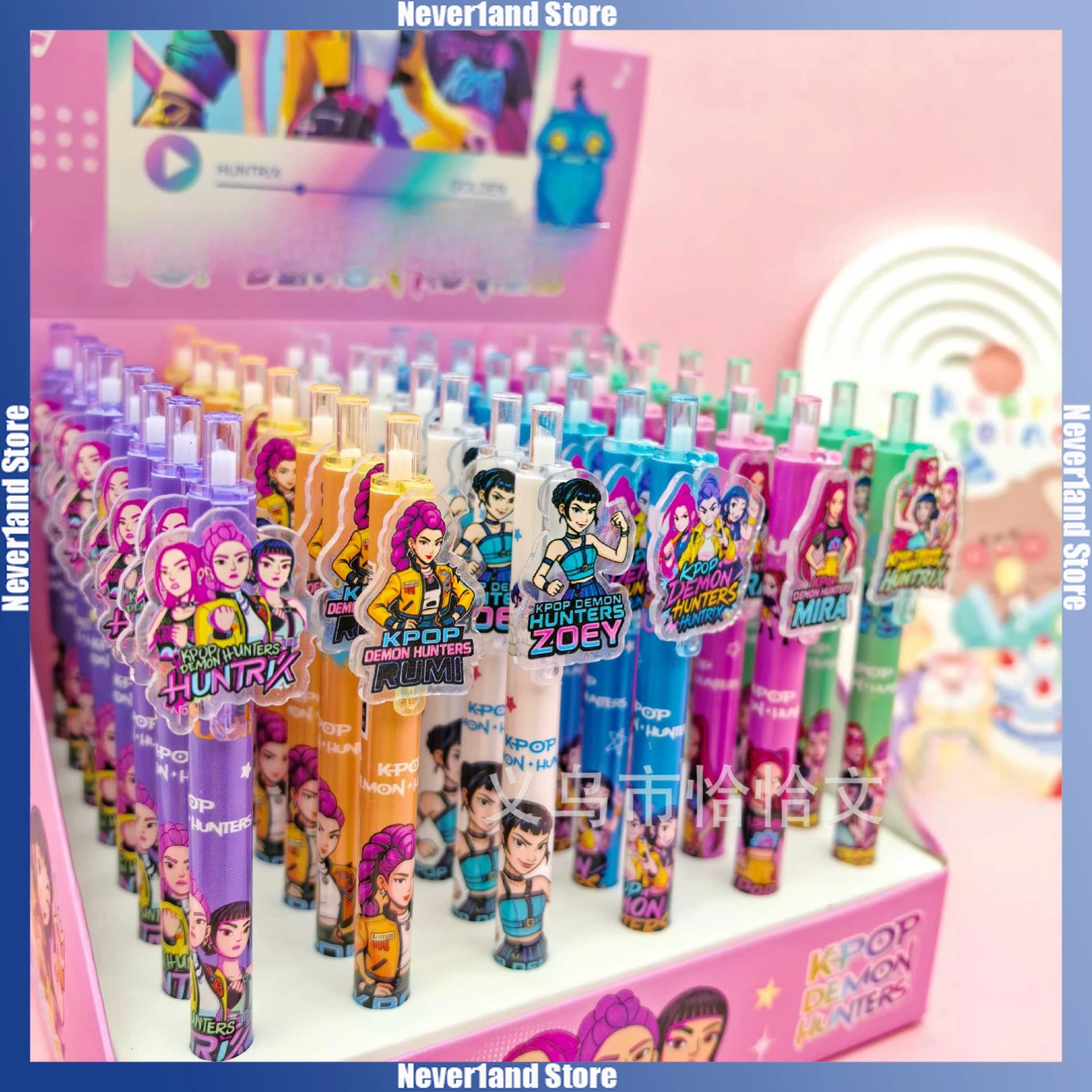6 قطعة KPop شيطان الصيادين هلام القلم الكرتون رومي ميرا زوي الكتابة رسم هلام القلم اللوازم المدرسية القرطاسية صبي فتاة الهدايا #5