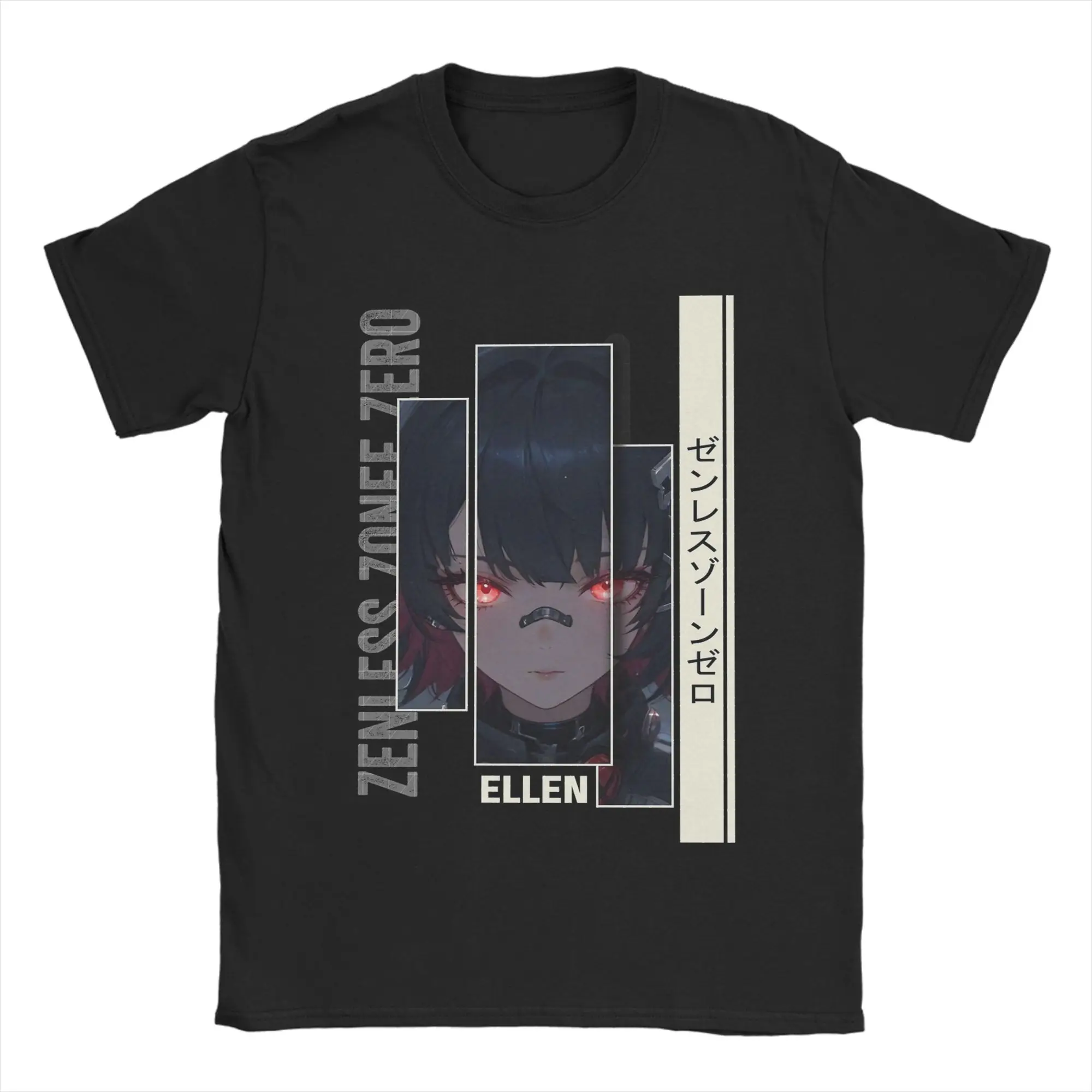 Ellen Joe Zenless Zone Zero T Shirt Men Cotton Funny T-Shirts Round Neck  Tee Shirt Short Sleeve Clothes New Arrival