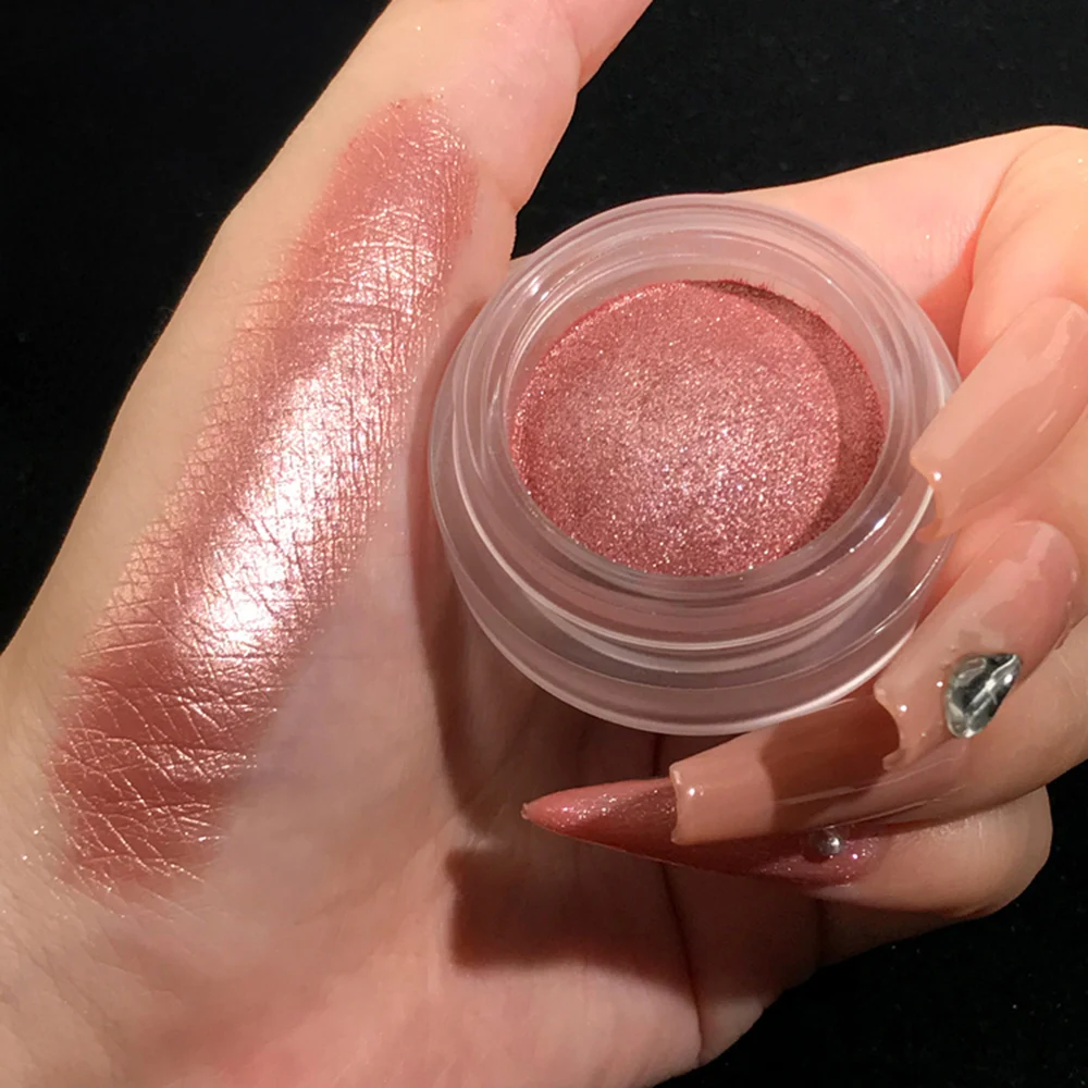 14-color Private Label Eyeshadow Custom Logo Potato-infused High-shine Diamond Wet Shimmer Metallic Sheen Creamy Texture Makeup