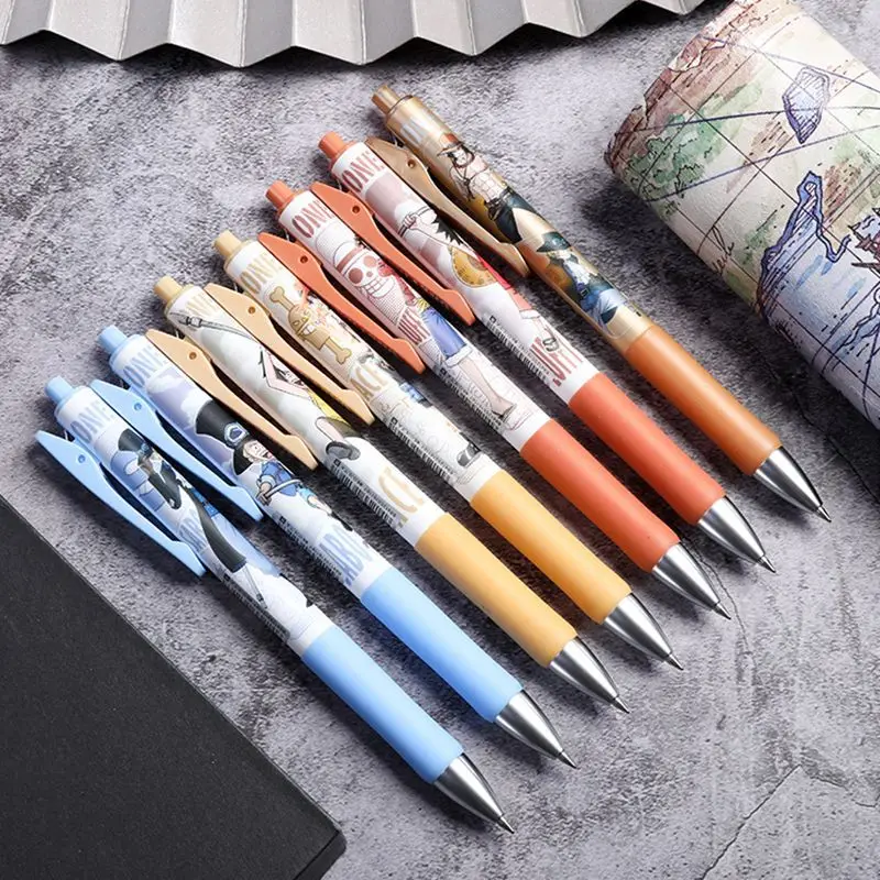 One Piece Joint New Journey Series Anime Peripheral Gel Pen Set Limited Edition Scroll Pen Case Student Push Pen Gift Box