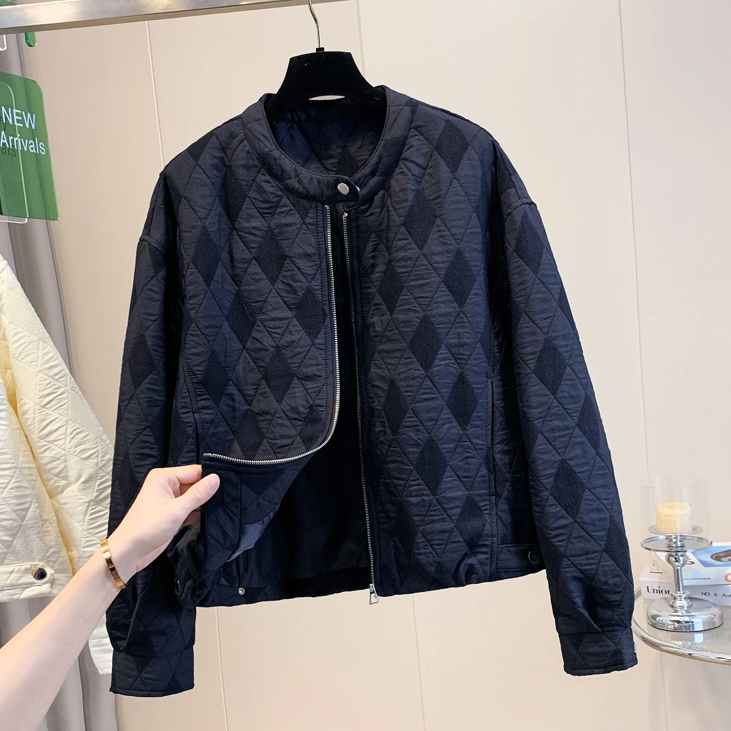 جودة عالية ort القطن Jaet المرأة Faion تنوعا ملابس خارجية غير رسمية الخريف الشتاء Sli معطف القطن الصغير