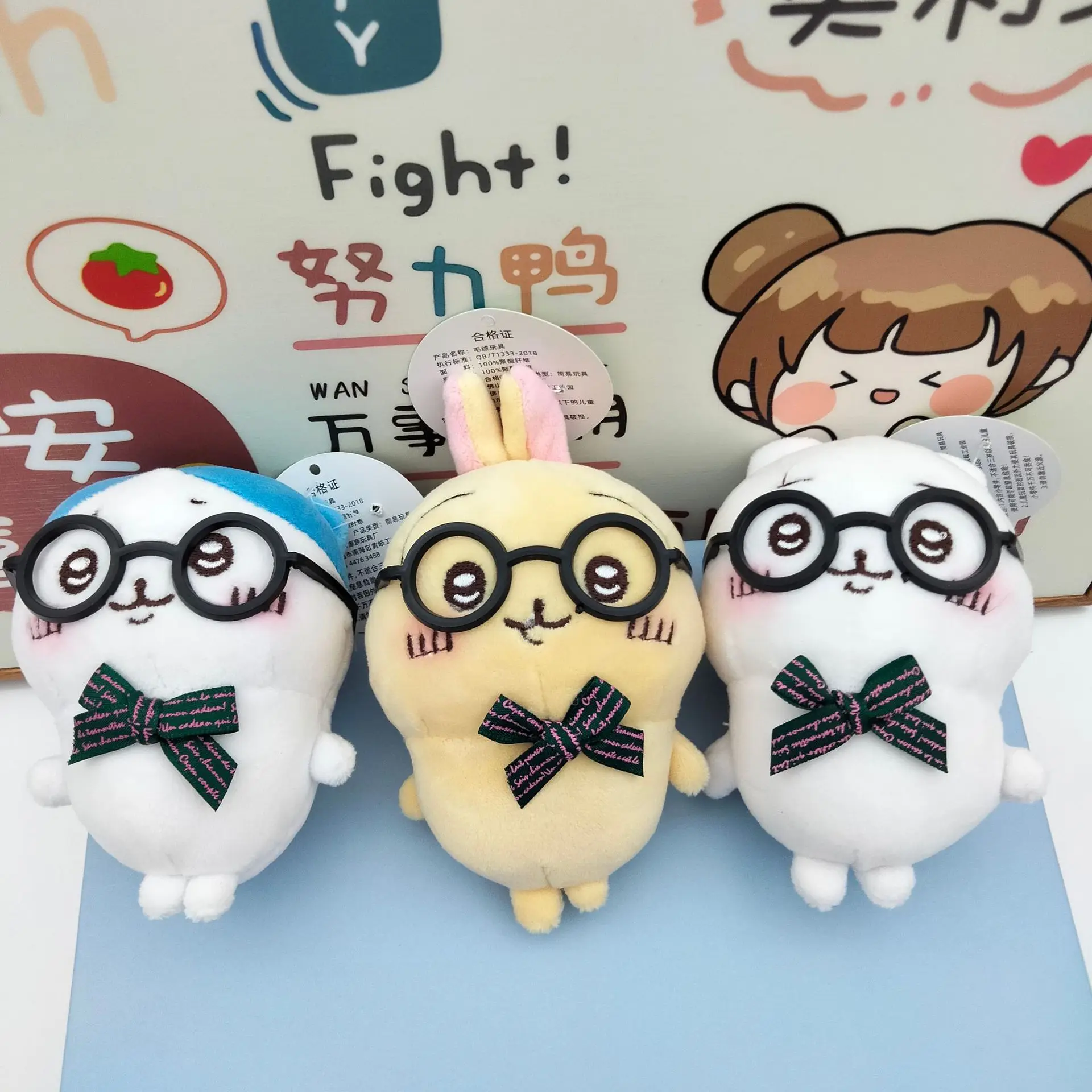 Explosieve schattige zelfaanvallende beer kleine voeten pluche hanger pop schattige Jiicawa pop rugzak sleutel