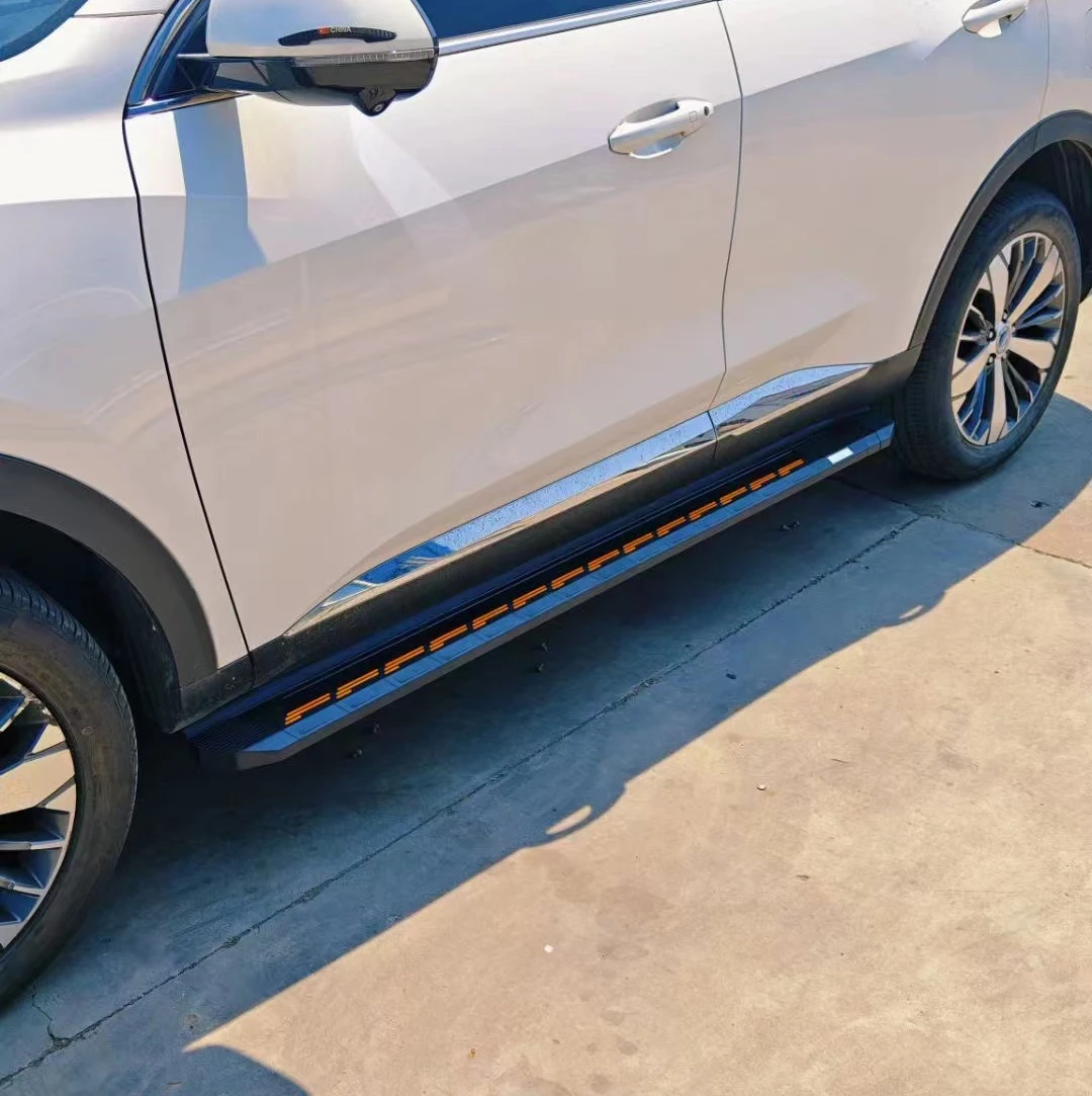 لوحات التشغيل لسيارة Volkswagen VW ID.4 2020-2025 مجموعة كاملة للخطوات الجانبية Nerf Bar تتميز بحبيبات مضادة للانزلاق #6