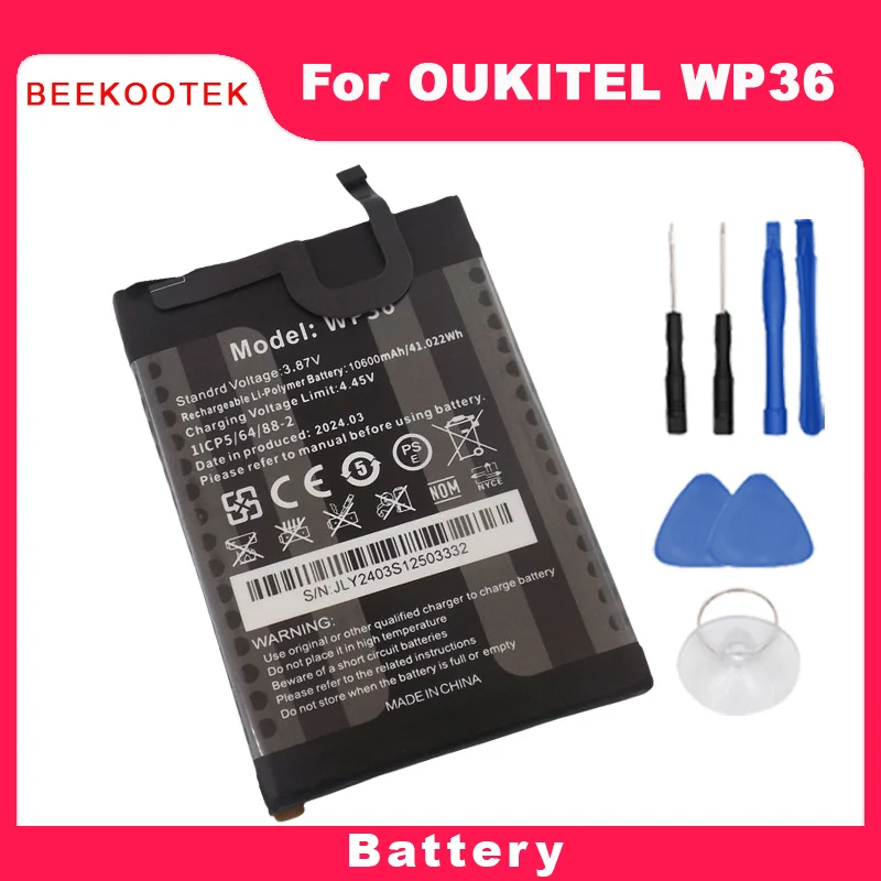 New Original OUKITEL WP36 Battery Inner Built Cell Phone Battery Accessories For For OUKITEL WP36 Smart Phone