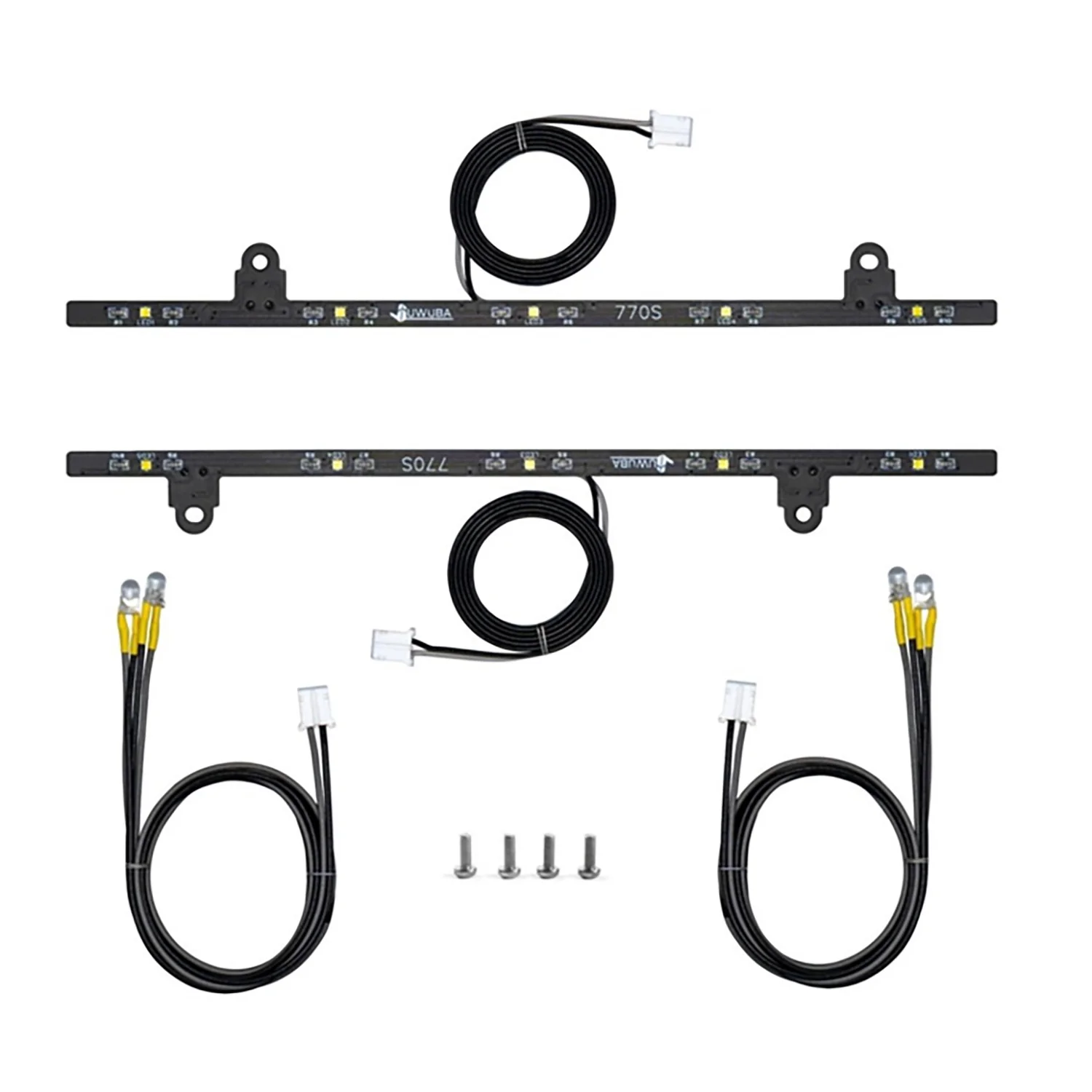 البلاستيك أضواء جانبية قطاع 3-7 فولت ل 1/14 لتقوم بها بنفسك TAMIYA 4X2 RC شاحنة جرار 770S 56379 راديو التحكم شاحنة نموذج سيارة ترقية أجزاء #3