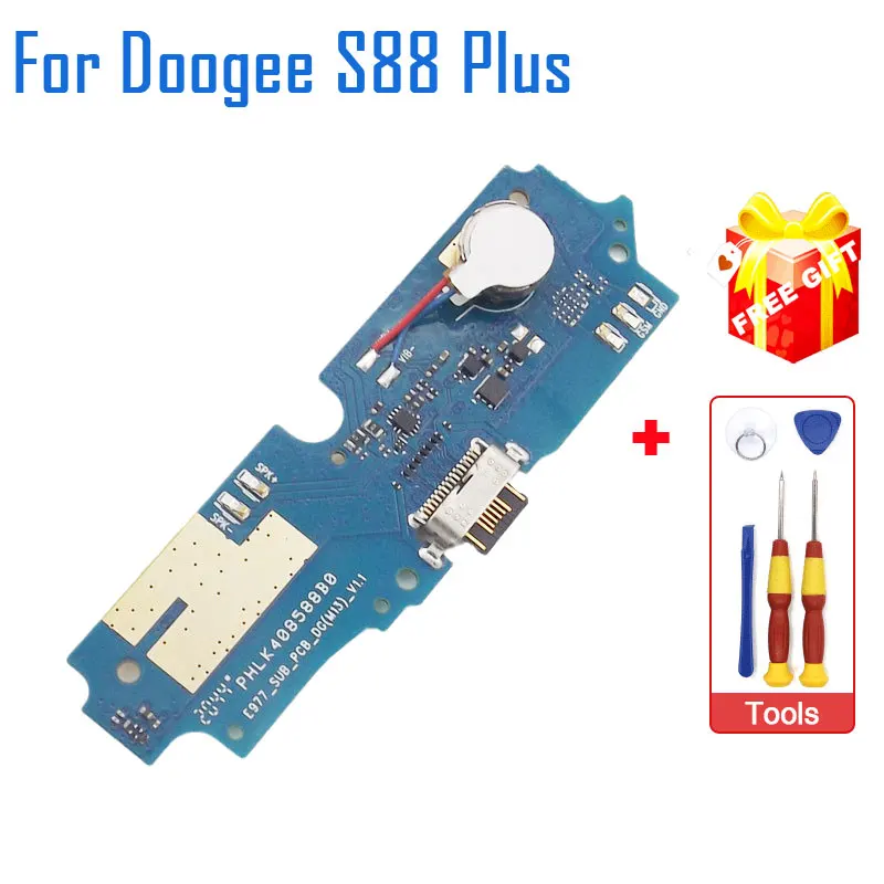 New Original DOOGEE S88 Plus USB Board Charging Plug Port Board With Vibrator Repair Accessories For DOOGEE S88 Plus CellPhone