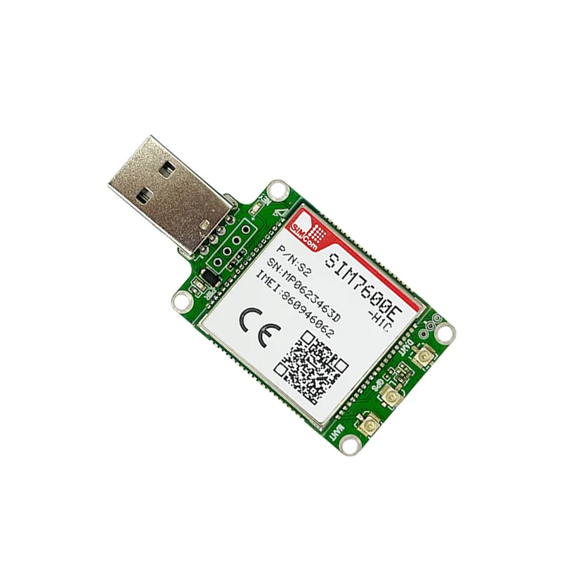 SIMcom-SIM7600E-H1C LTE CAT4 USB Dongle breakout kit, TE-A, 1 piezas