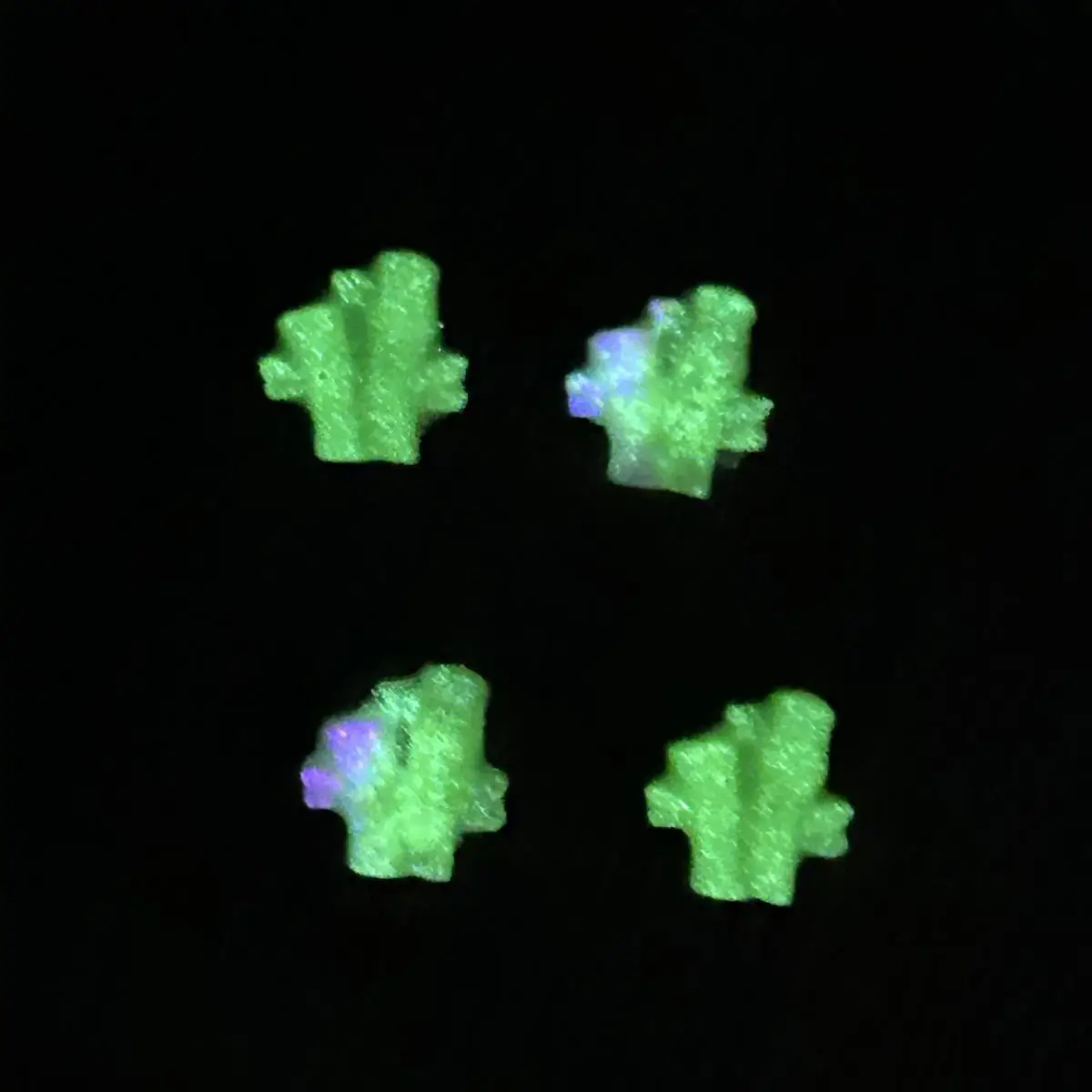 60 قطعة جديد مقلد مضيئة الخيزران الراتنج مسمار السحر الإبداعية رائعتين صغيرة الطازجة الأخضر الخيزران مسمار الفن زينة DIY الأظافر