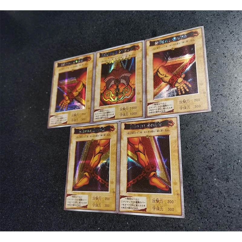 Yu-Gi-Oh! Black Magician Girl Exodia The Forbidden One DIY Homemade Bronzing Game Toys Collection Card Christmas Birthday Gift