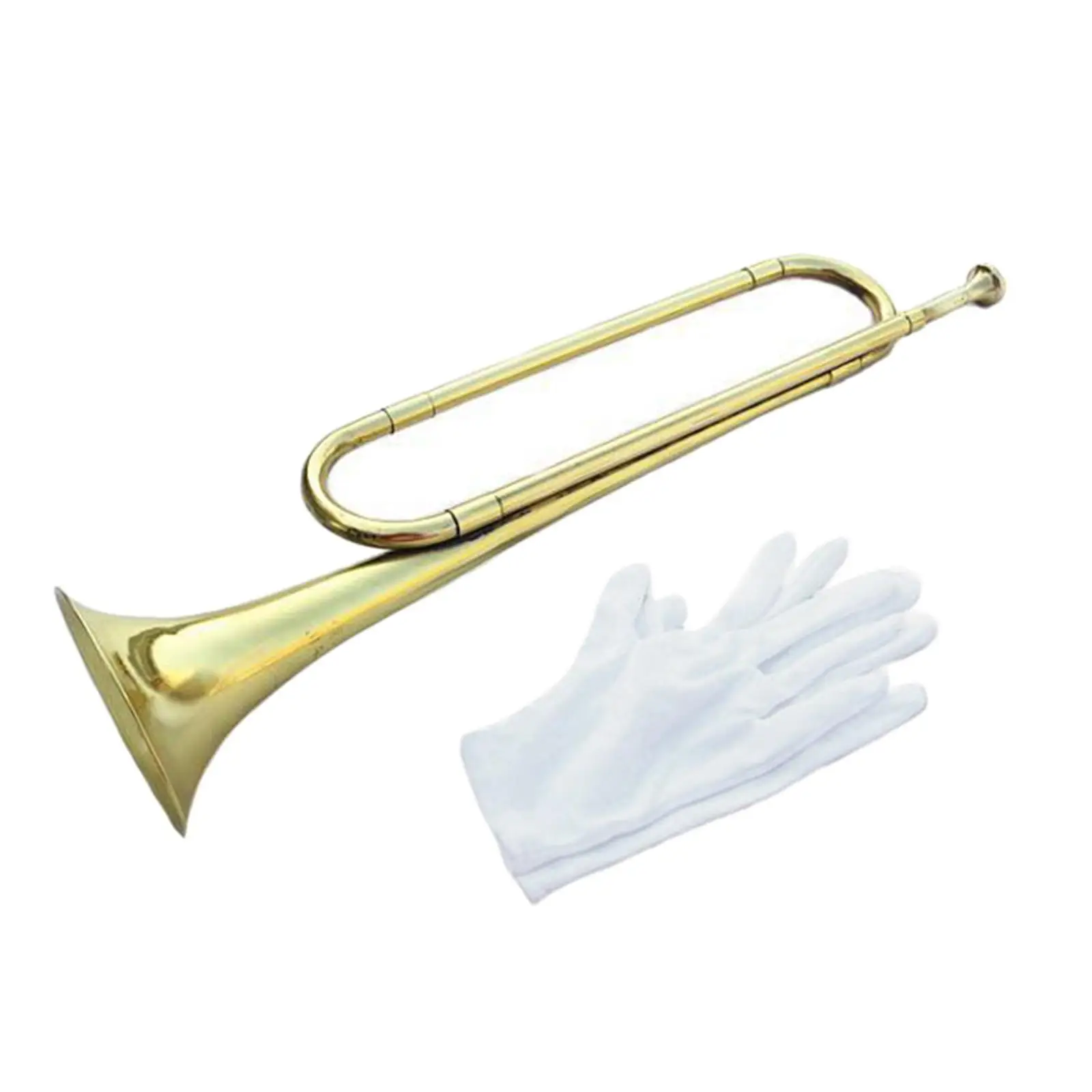 

Antique Style BB Bugle Portable Musical Instrument Brass Blowing Cavalry for Beginners,Musical Instrument Accessories