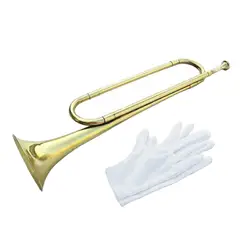 Antique Style BB Bugle Portable Musical Instrument Brass Blowing Cavalry for Beginners,Musical Instrument Accessories