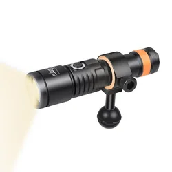 ORCATORCH D530V Powerful Underwater Lantern Professional Diving Flashlight Rechargeable LED Scuba Diving Photography Video Light