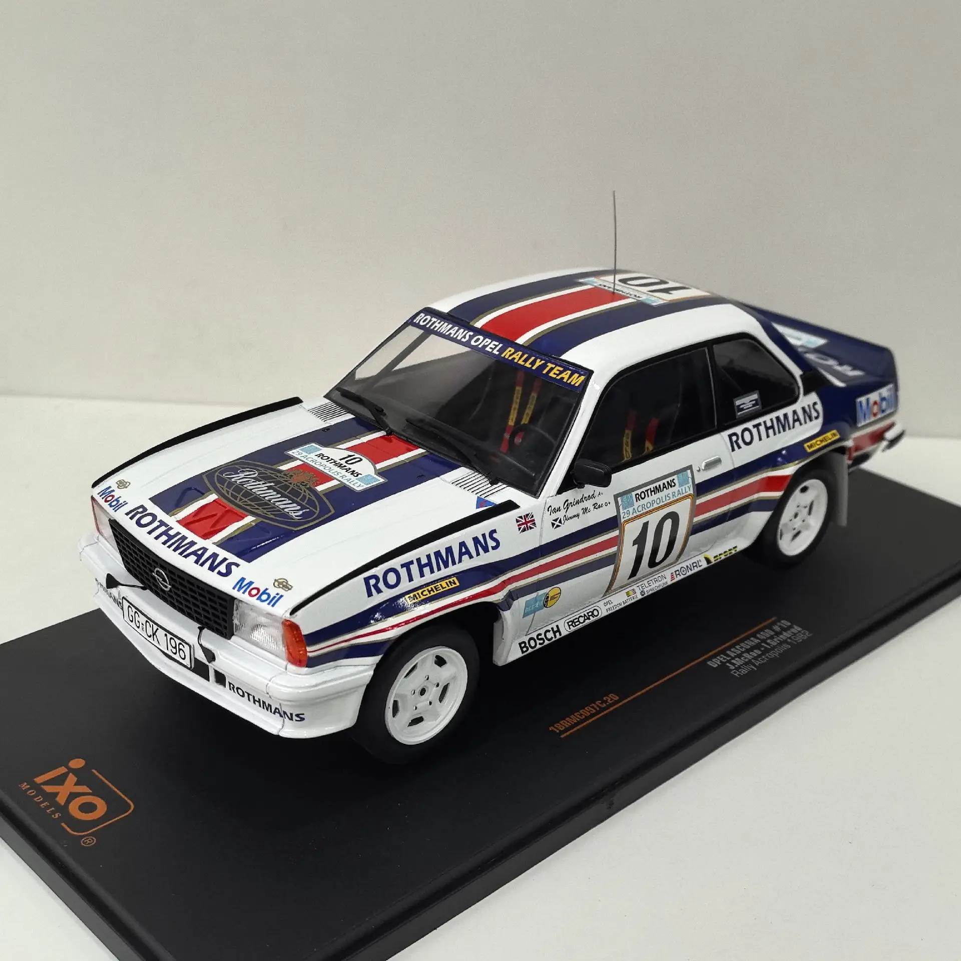 Picture 4: Diecast IXO 1/18 Scale OPEL ASCONA 400 #10 1982 Opel X7 Alloy Car Model