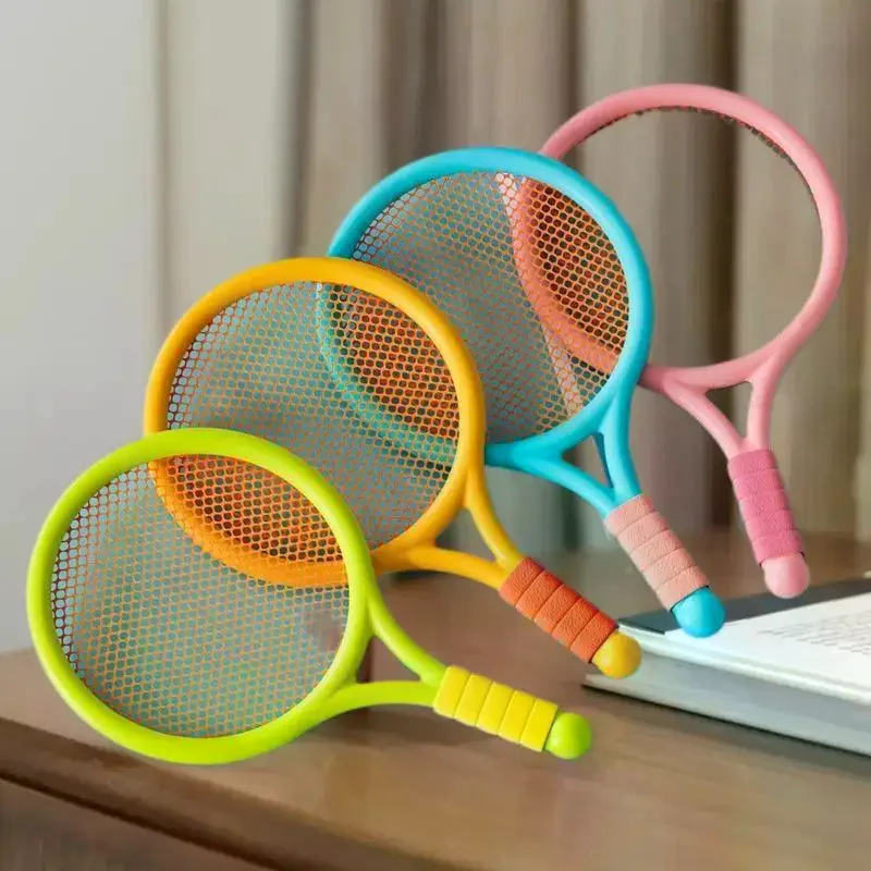 مضارب التنس وكرة الريشة للأطفال، مجموعة ألعاب رياضية تفاعلية خفيفة الوزن للأطفال #2